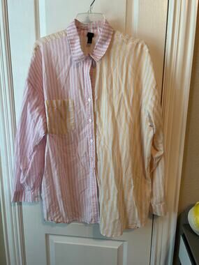 Wild Fable Striped Button Down Oversized XXL